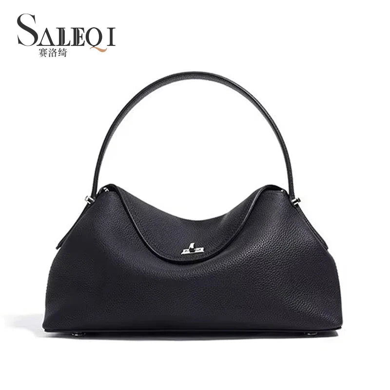 Cartera de cuero vacuno genuino