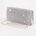 Cartera de fiesta con glitter tipo sobre